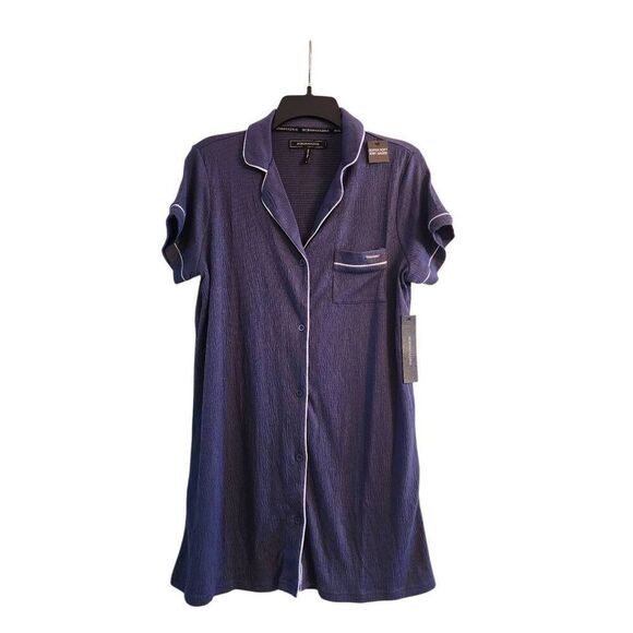 BCBGmaximara NWT sleepshirt size small navy - Picture 1 of 9